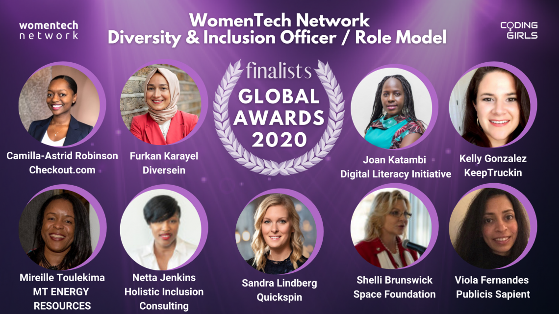 WomenTech Network Diversity and Inclusion Officers and Role Models of the Year 2020