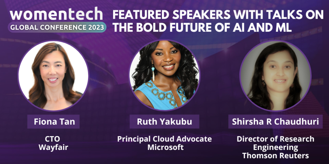 AI speakers women in tech global conference 2023