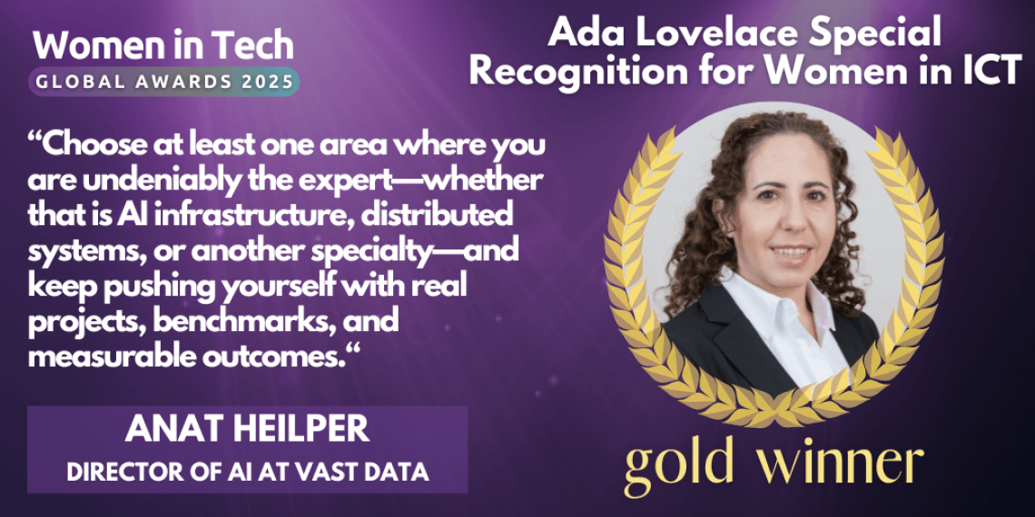 Women in Tech Global Awards 2025 Voices: Winner Anat Heilper 