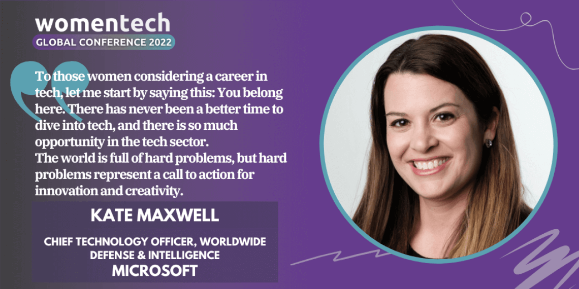 Women in Tech Global Conference Voices 2022: Speaker Kate Maxwell at Microsoft