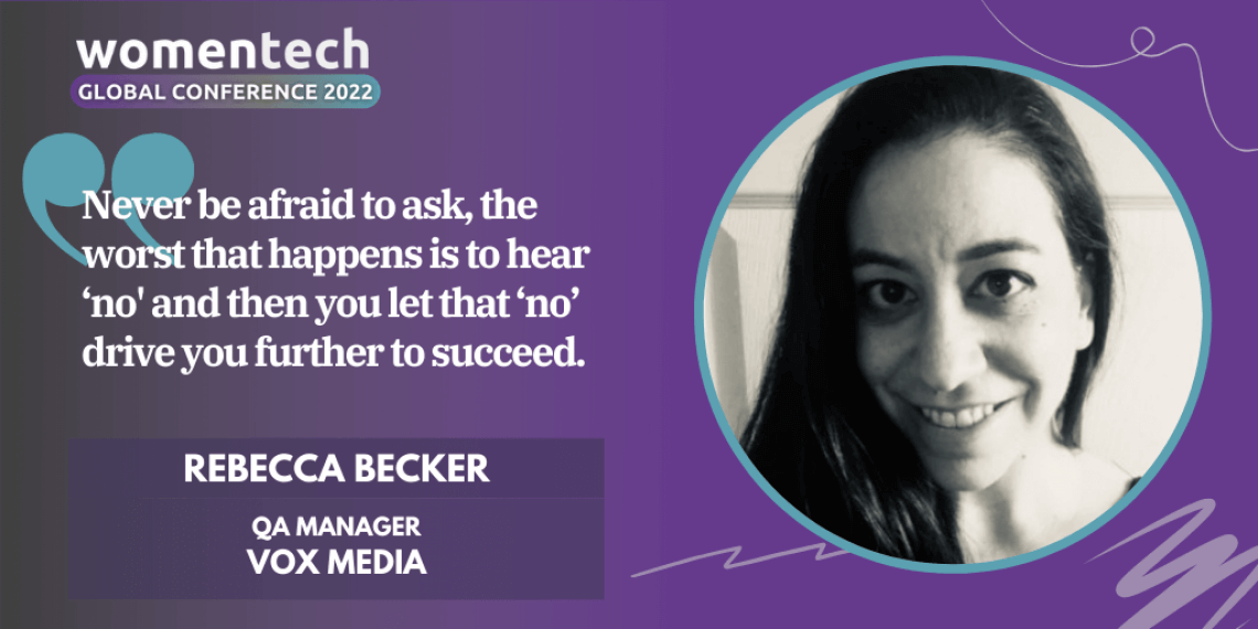 Women in Tech Global Conference Voices 2022 Speaker Rebecca Becker
