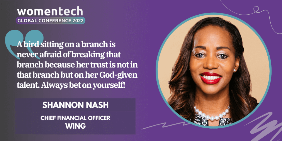 Women in Tech Global Conference Voices 2022 Speaker Shannon Nash at Wing