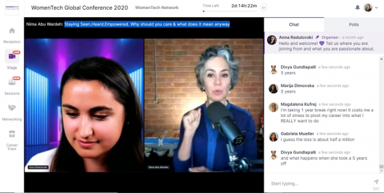 WomenTech Global Conference 2020, Hopin.to