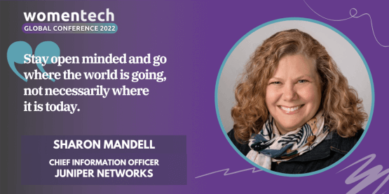 Women in Tech Global Conference Voices 2022: Speaker Sharon Mandell at Juniper Networks