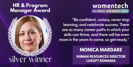 WomenTech Global Awards Voices 2021 Winner Monica Mardare