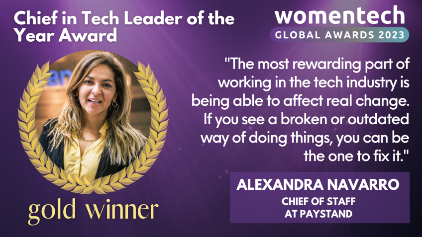 Alexandra Navarro women in tech global awards 2023