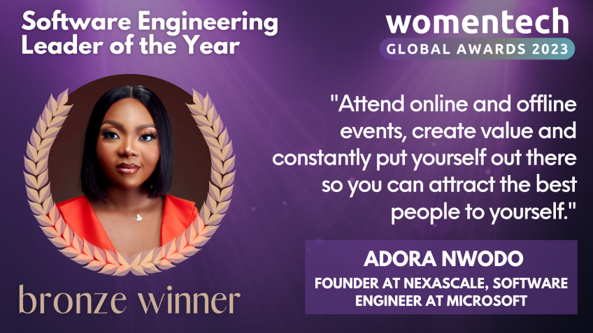 Adora Nwodo Software Engineer Women in Tech Global Awards 2023