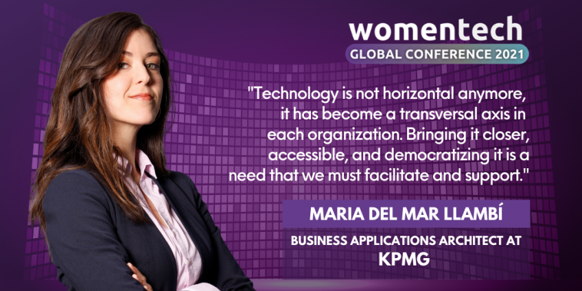 WomenTech Global Conference Voices 2021: Speaker Maria del Mar Llambí 