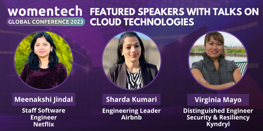 Cloud computing keynotes women in tech global conference