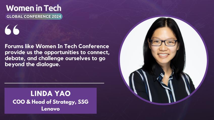 Linda Yao on AI at the women in tech global conference 2024
