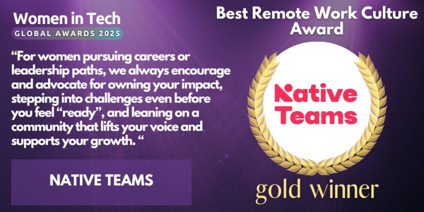 Women in Tech Global Awards 2025 Voices: Winner Native Teams