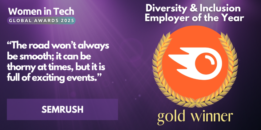 Women in Tech Global Awards 2025 Voices: Winner Semrush