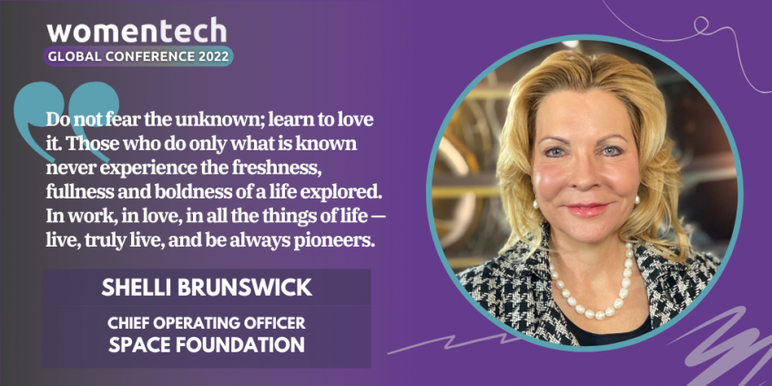 Women in Tech Global Conference Voices 2022 Speaker Shelli Brunswick at Space Foundation