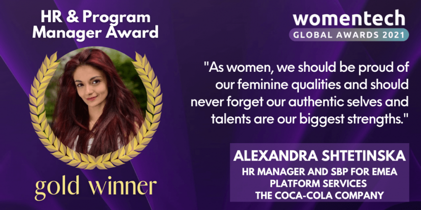 WomenTech Global Awards Voices 2021 Winner Alexandra Shtetinska