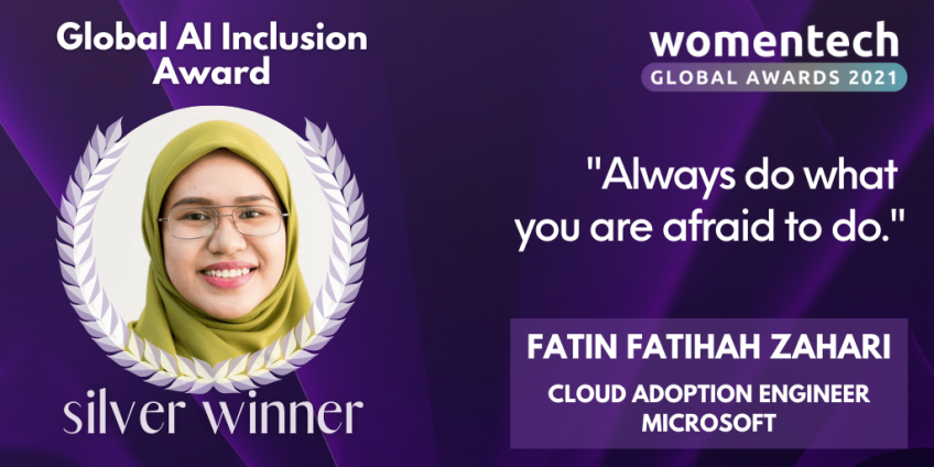 WomenTech Global Awards Voices 2021 Winner Fatin Fatihah Zahari
