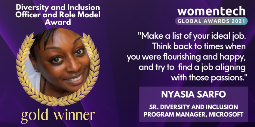 WomenTech Global Awards Voices 2021: Winner Nyasia Sarfo