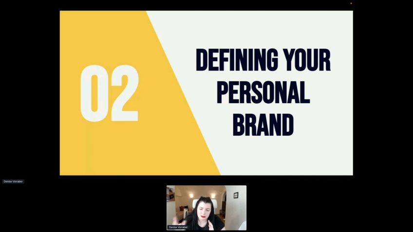 Embedded thumbnail for How to establish your personal brand by Denise Vorraber          
