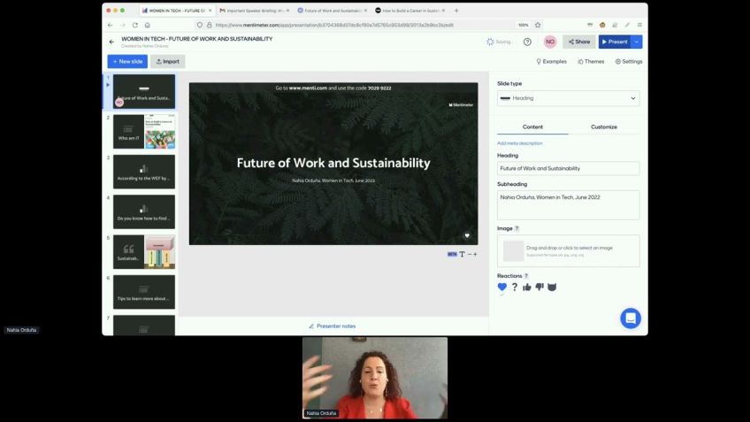 Embedded thumbnail for Future of Work and Sustainability: how to make a career with purpose in the digital future by Nahia Orduna            