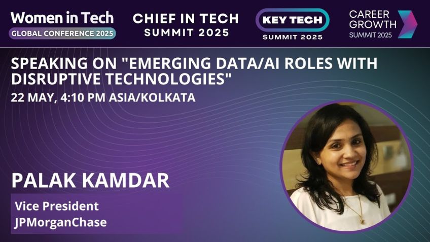 Embedded thumbnail for Emerging Data/AI roles with disruptive technologies by Palak Kamdar