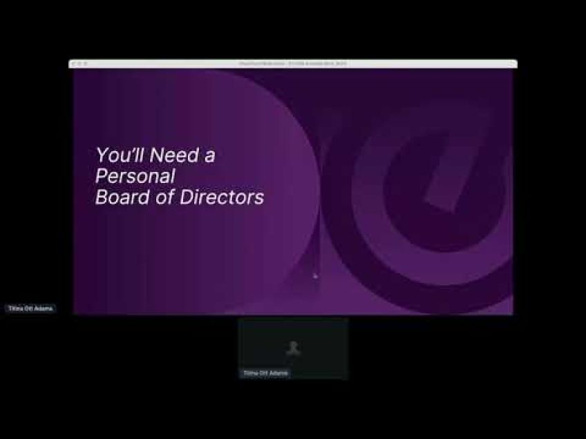 Embedded thumbnail for Building Your Own Board of Directors – The Importance of Networking