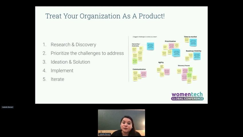 Embedded thumbnail for 3 tips to scale your product organization while remaining agile and innovative by Isabelle Bénard