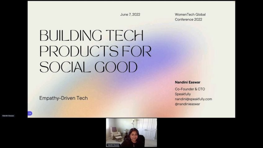 Embedded thumbnail for Building a tech product for social good by Nandini Easwar
