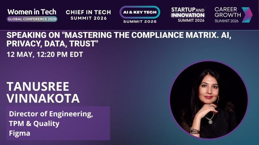 Embedded thumbnail for Tanusree Vinnakota Mastering the Compliance Matrix. AI, Privacy, Data, Trust