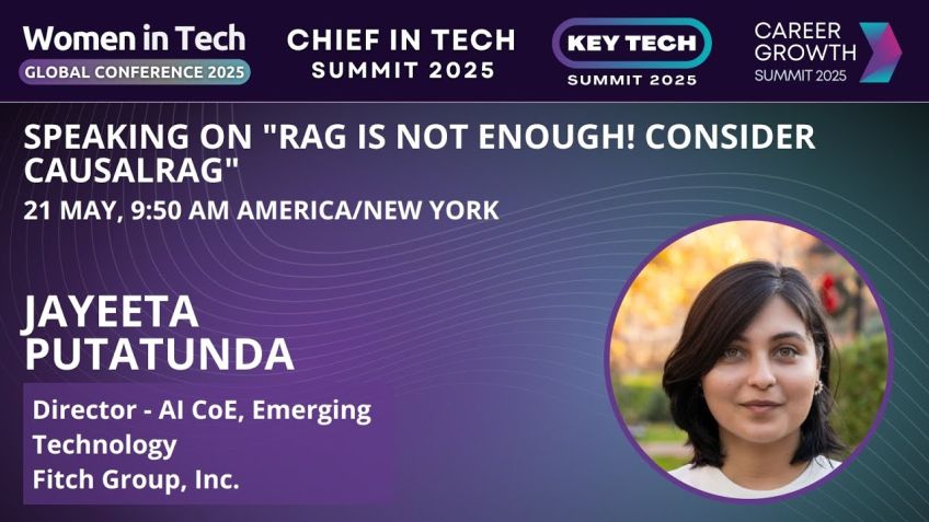 Embedded thumbnail for RAG is not Enough! Consider CausalRAG by Jayeeta Putatunda