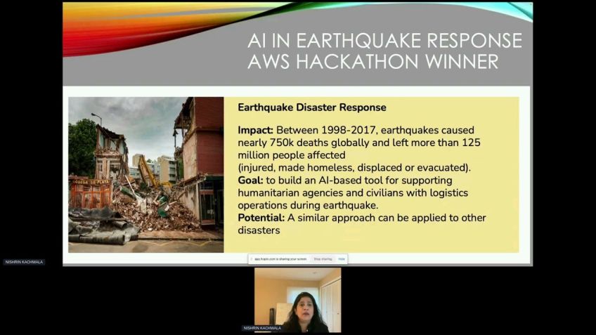 Embedded thumbnail for AI for Disaster response  by Nishrin Kachwala          