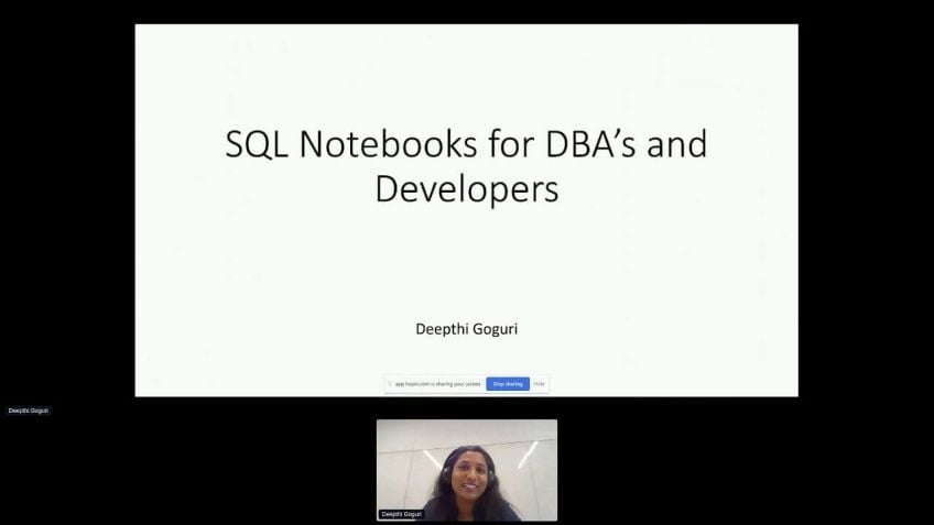 Embedded thumbnail for SQL Notebooks to DBA&#039;s and Developers by Deepthi Goguri