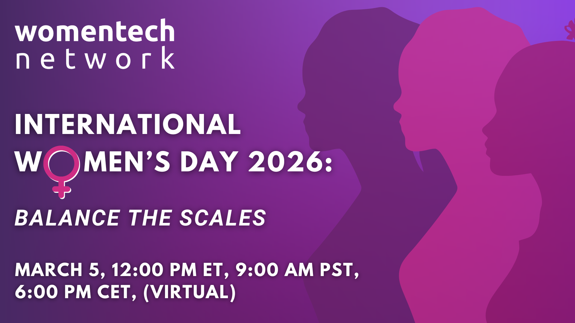 International Women’s Day 2026: Balance the Scales | Women in Tech Network